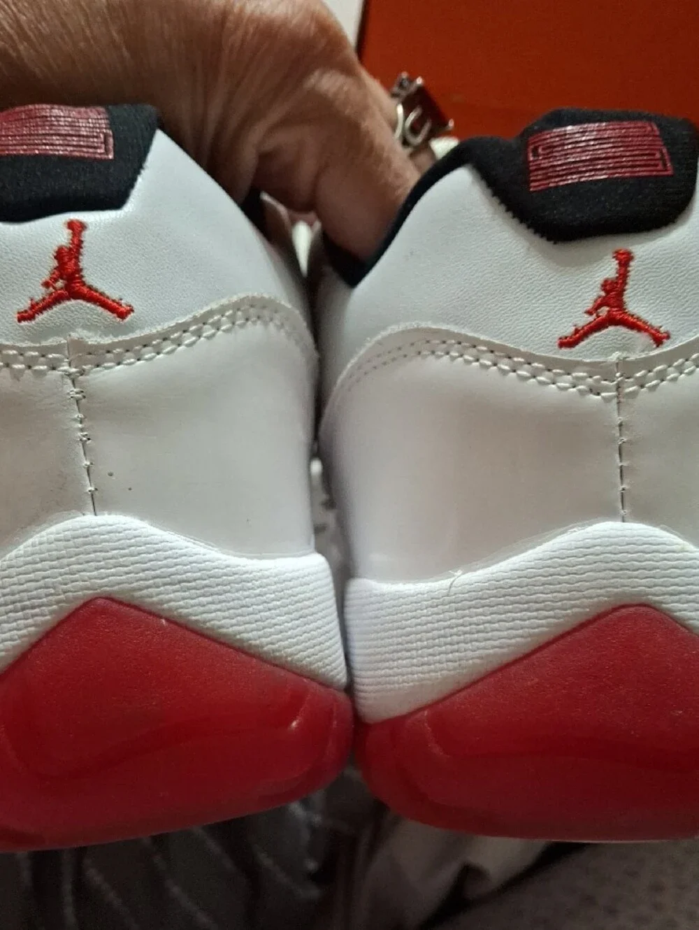 Jordan White and Black Men's High-Top Sneakers